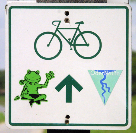 Frosch mit Rad