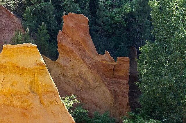 Ockerfelsformationen von Roussillon