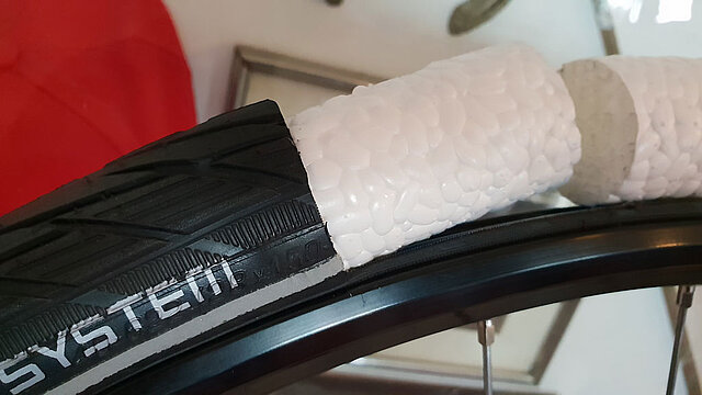 Airless System - Rad fahren ohne Platten