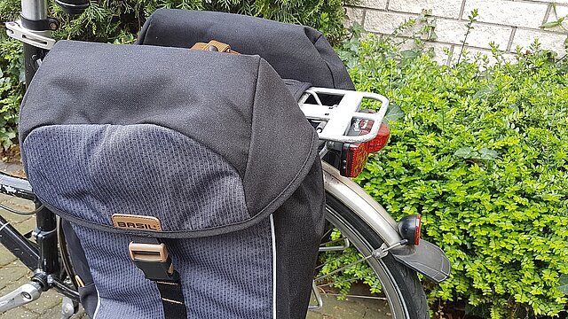 Fahrradtaschen am Rad