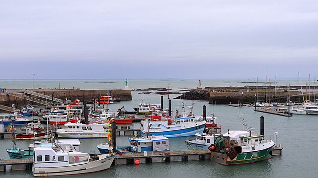 Der Hafen von L'Herbaudière auf der Île de Noirmoutier
