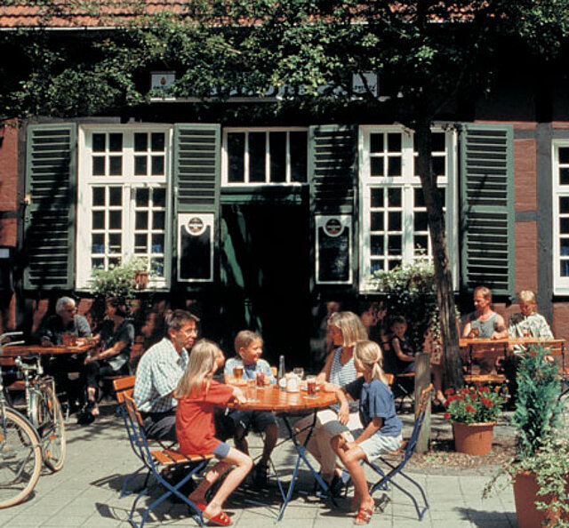 Gaststätte auf einer Radtour in Münster