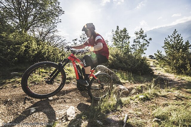 Mit dem E-Mountainbike die Berge hoch