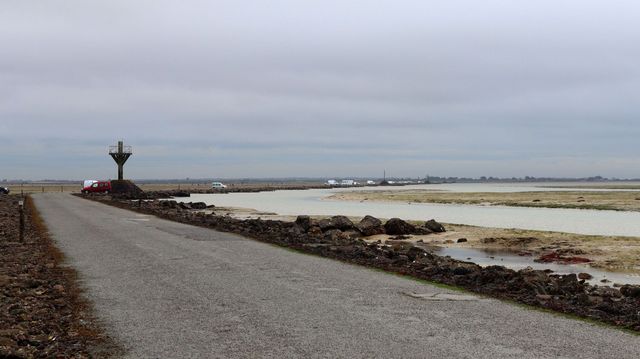Die Passage du Gois bei Niedrigwasser