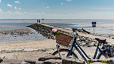 Fahrrad vor dem Meer