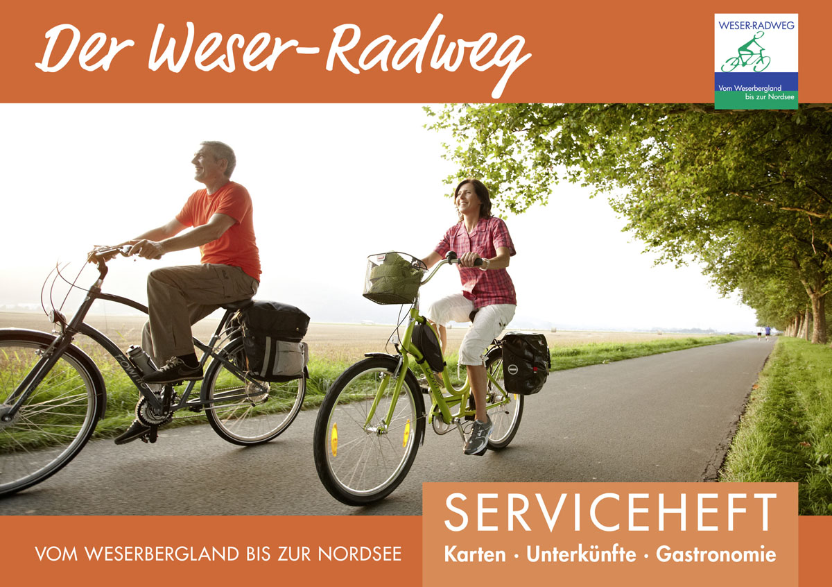 an der weser mit dem fahrrad im hotel übernachten